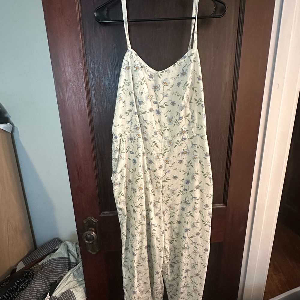 Old Navy Floral Jumpsuit - Cream